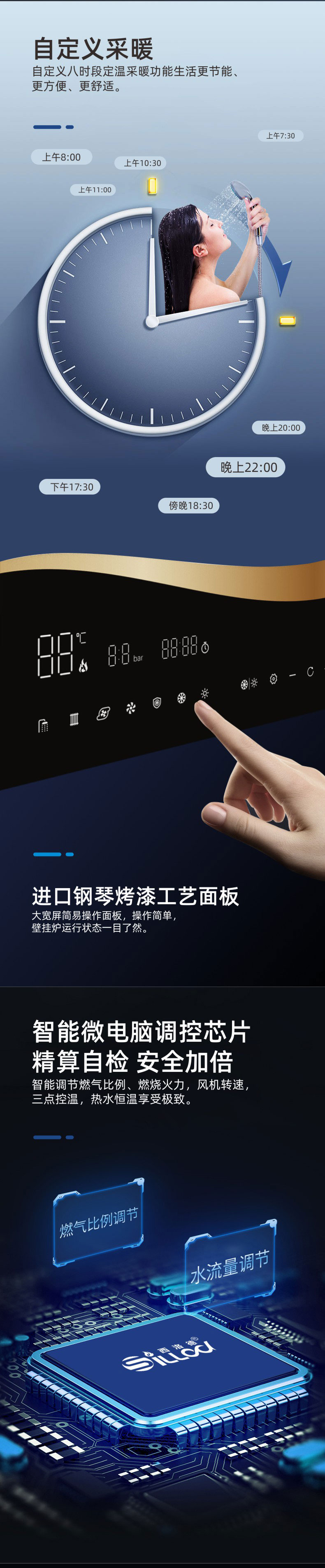 西沃系列壁掛爐產品核心功能介紹